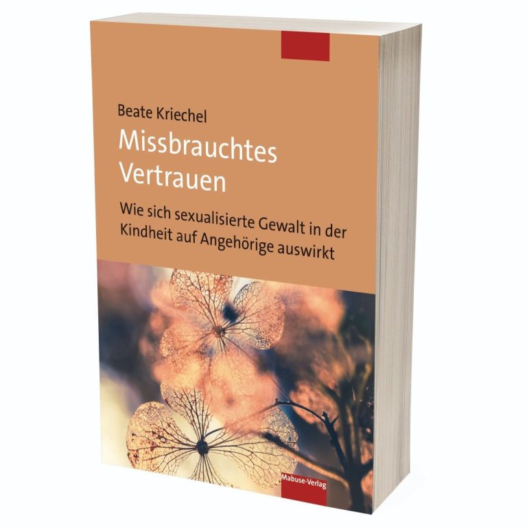 Buchcover mit dem Titel "Missbrauchtes Vertrauen" und einem floralem Hintergrund.